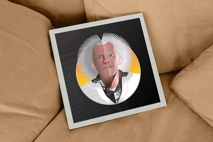 Doc Brown Framed